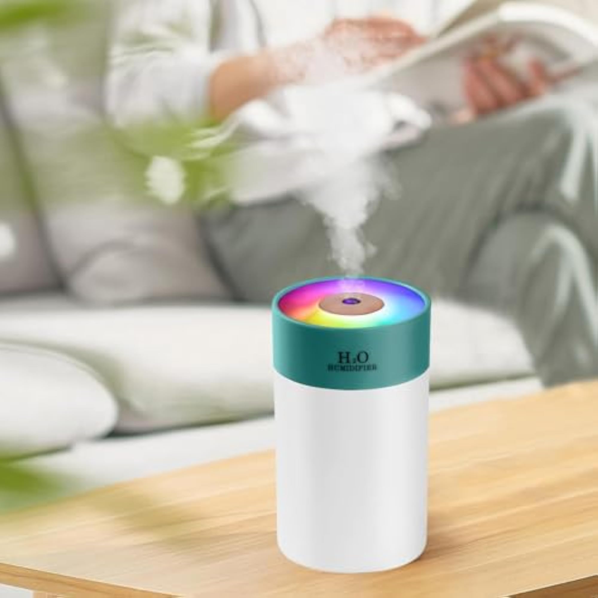 Personal Humidifier Essential Oil Diffuser, Green